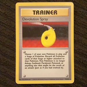 Trainer Devolution Spray Pokémon Card